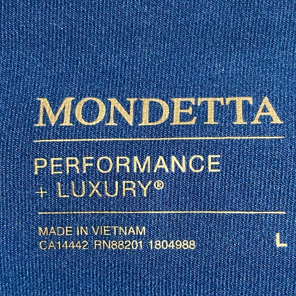 SOLD! DO NOT BUY!! Mondetta High Waist Active Legging L Teal Side Pockets Mesh M - Picture 11 of 13